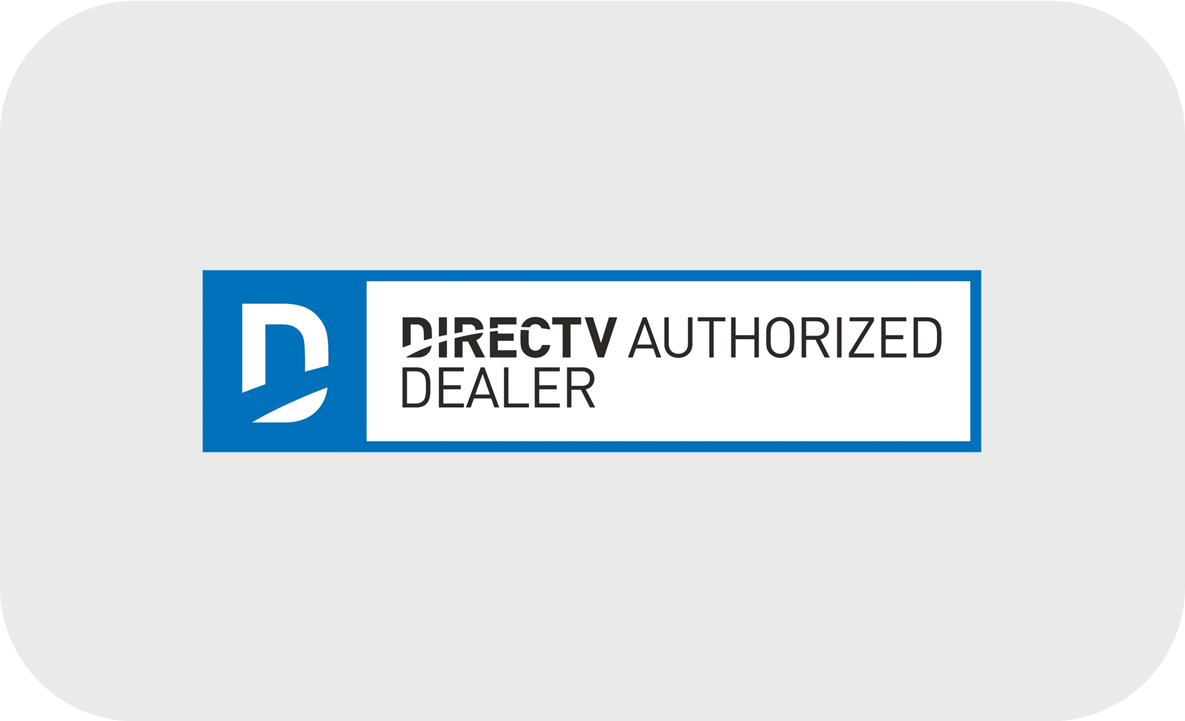 DIRECTV Authorized Dealer logo and branding.